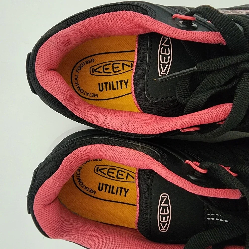 Keen Utility Steel Toe black pink sneaker shoes Konnect‎ Fit womens size 9.5